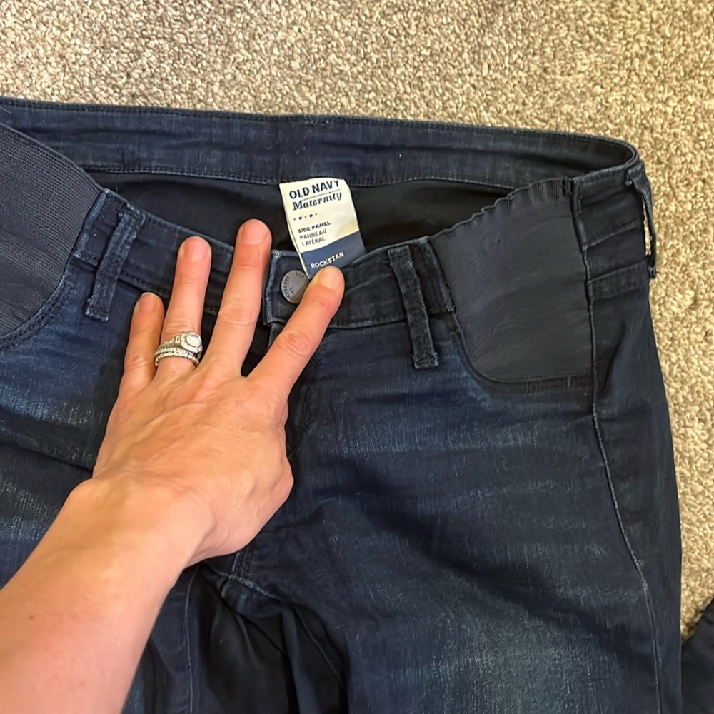 Old navy rockstar maternity jeans